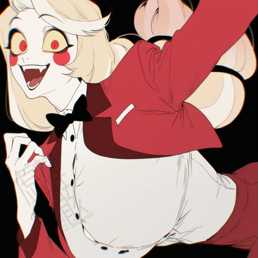 charlie morningstar (hazbin hotel) drawn by mukurout