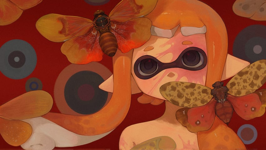 inkling player character, inkling girl, and kaori (splatoon) drawn by liang_cun_rakuna