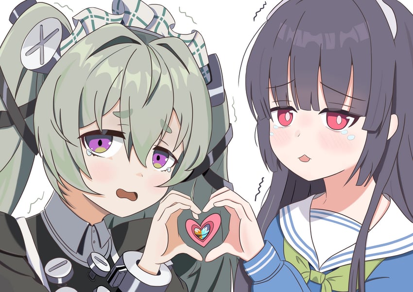 miyu and corin wickes (blue archive and 1 more) drawn by movingexplosive