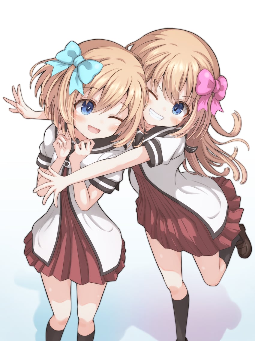 rom and ram (neptune and 1 more) drawn by shionic_zm