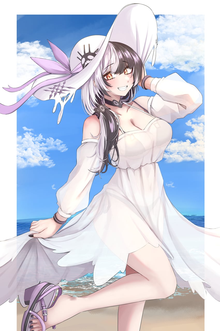 shiori novella and yorick (hololive and 1 more) drawn by mmneko