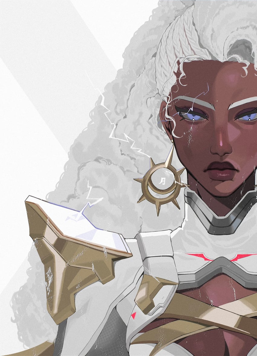 storm (marvel and 2 more) drawn by h0rtens1a