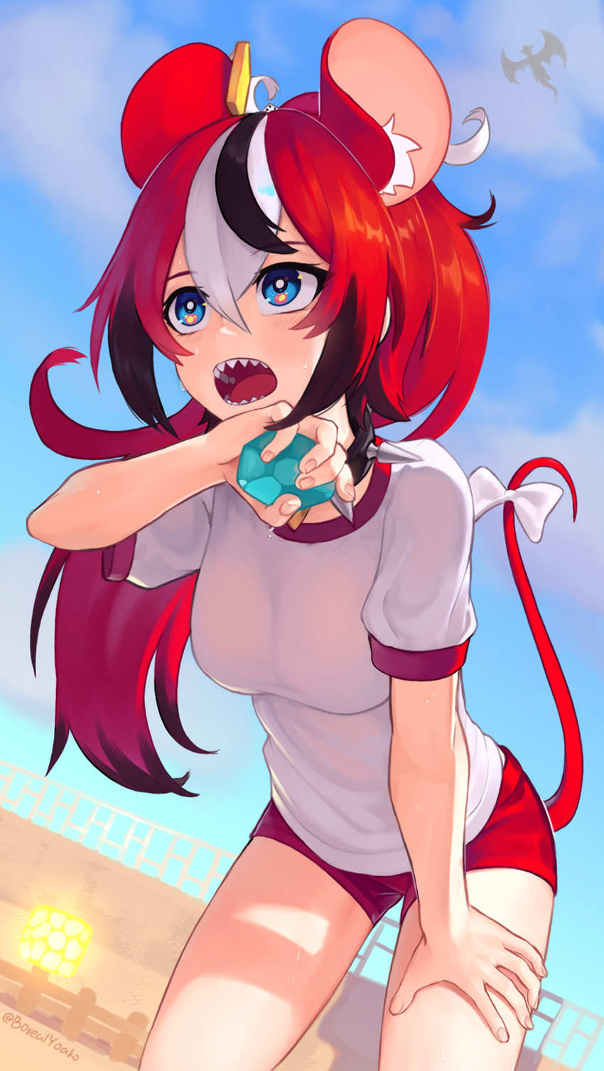 hakos baelz (hololive and 2 more) drawn by yoako