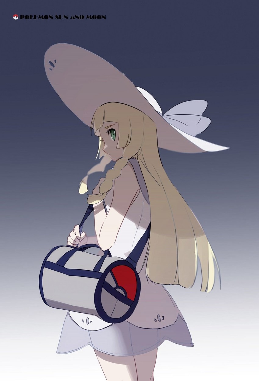 lillie (pokemon and 1 more) drawn by no-kan