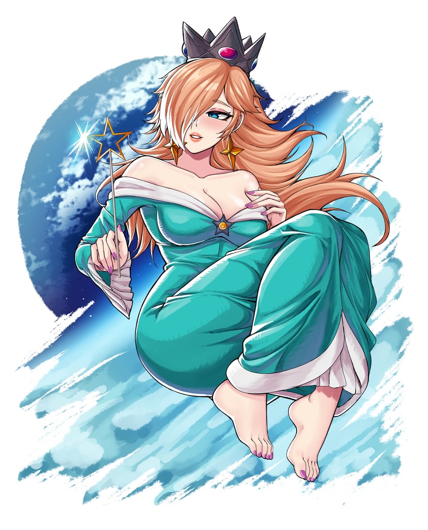 rosalina (mario and 1 more) drawn by saiko_(saikoart)