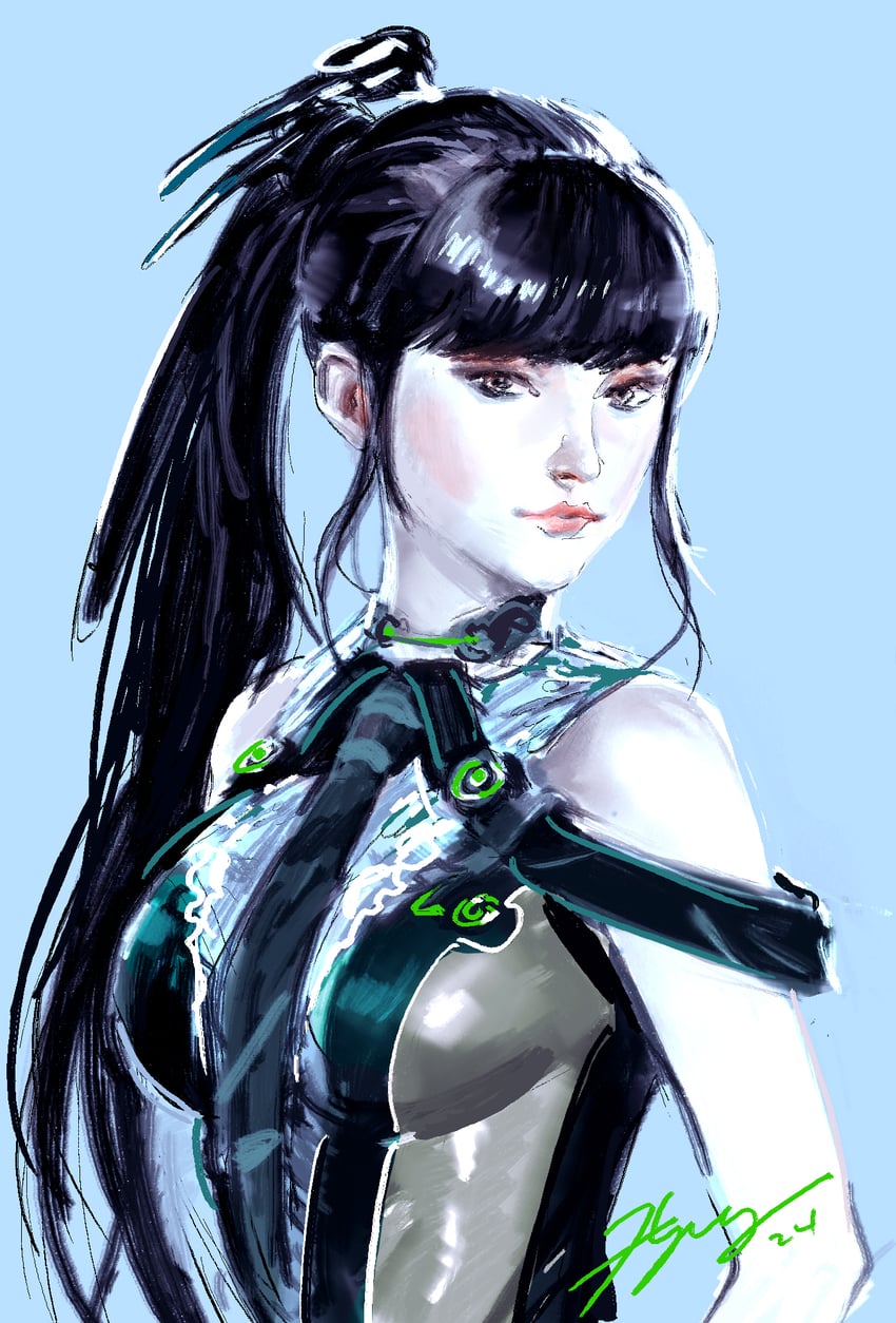 eve (stellar blade) drawn by nam_hyoung_taek