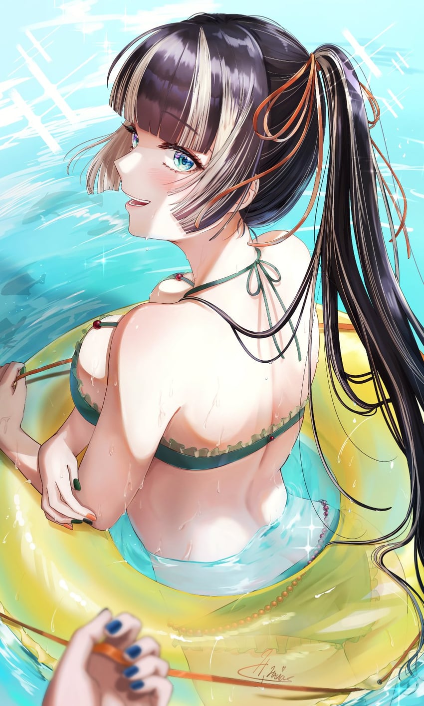 juufuutei raden (hololive and 1 more) drawn by hinata_habi_ss