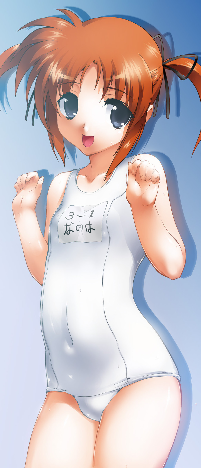 takamachi nanoha (lyrical nanoha and 1 more) drawn by henshako