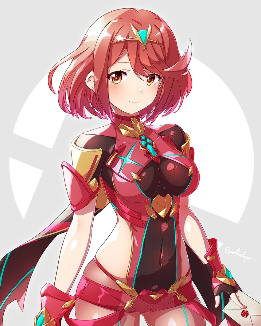 pyra (xenoblade chronicles and 2 more) drawn by arthur_ko