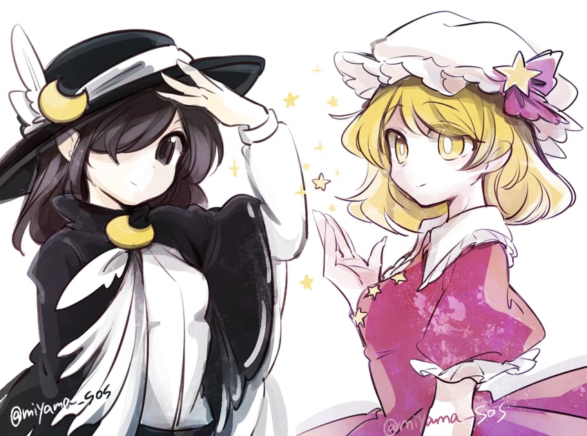 usami renko and maribel hearn (touhou and 1 more) drawn by tama_(hiroshige_36)