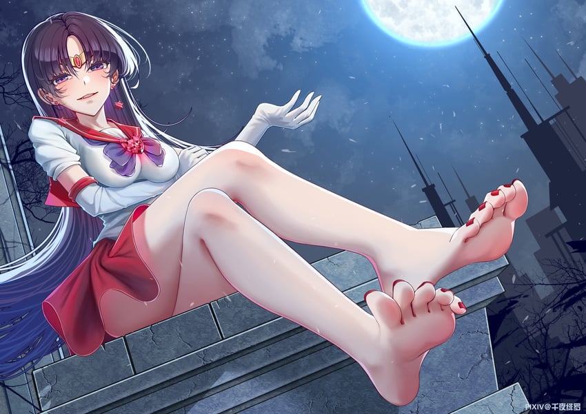 hino rei and sailor mars (bishoujo senshi sailor moon) drawn by senyahiro