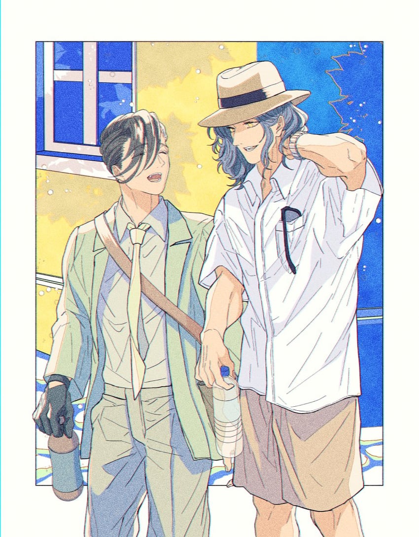 saitou hajime and yamanami keisuke (fate and 1 more) drawn by kimiruun