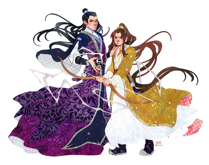 jiang cheng and jin ling (modao zushi) drawn by yutaan