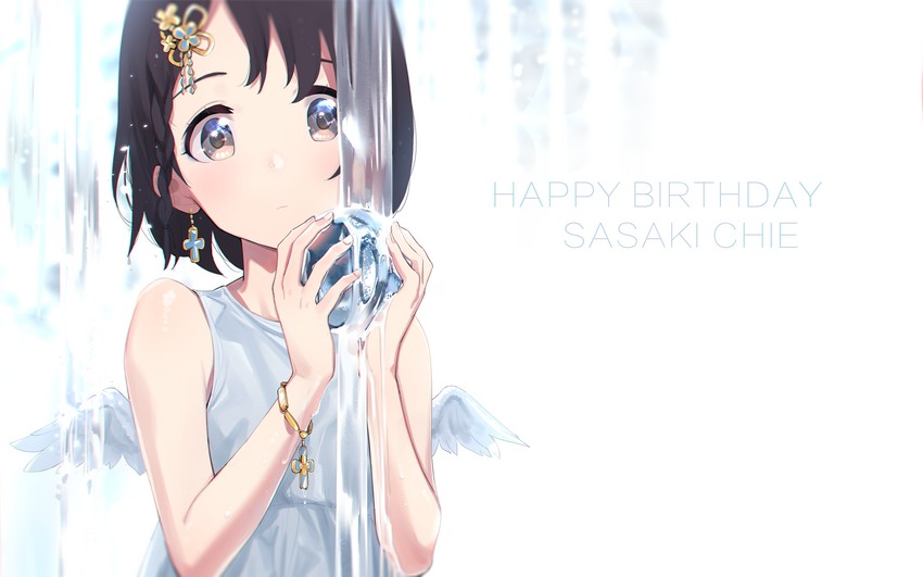 sasaki chie (idolmaster and 1 more) drawn by djheycha
