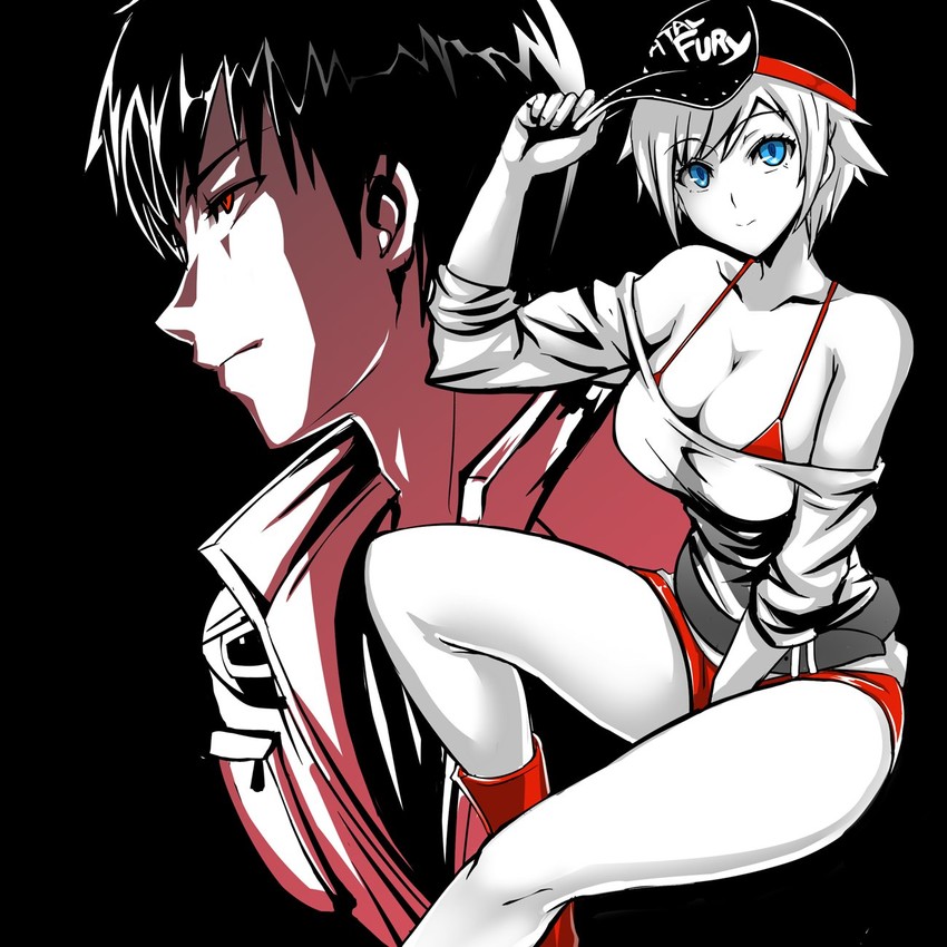 kusanagi kyou and alice garnet nakata (the king of fighters and 1 more) drawn by okyou