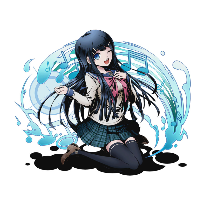 maizono sayaka (danganronpa and 2 more) drawn by ucmm