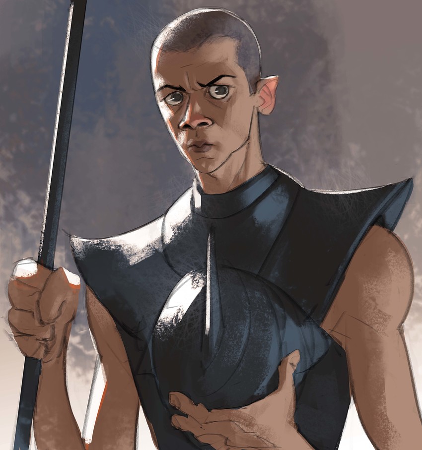 grey worm (a song of ice and fire and 1 more) drawn by ramon_nunez
