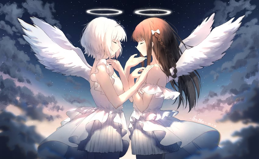 hanamura hinako and sezaki airi (kitanai kimi ga ichiban kawaii) drawn by erika_(user_spth3377)