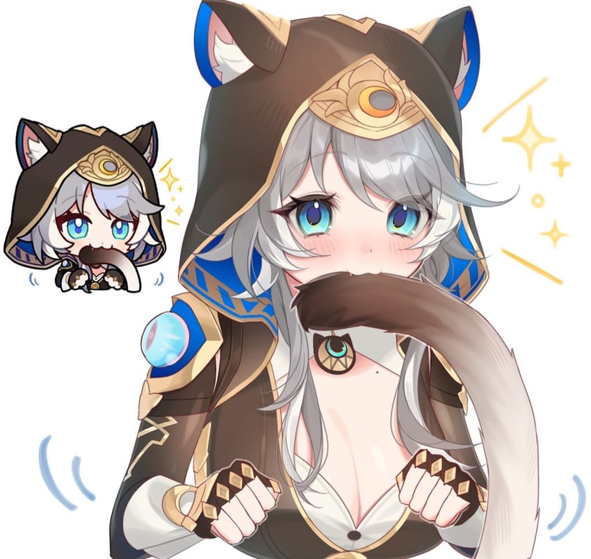 cipher (honkai and 1 more) drawn by iga_(millmlml)