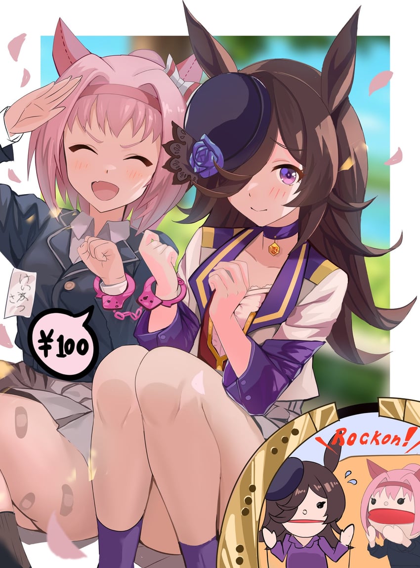 rice shower and haru urara (umamusume) drawn by yama_(czjfgto2eil3uzy)