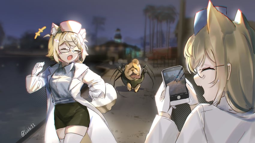 fuwawa abyssgard and mococo abyssgard (hololive and 2 more) drawn by sobbi11