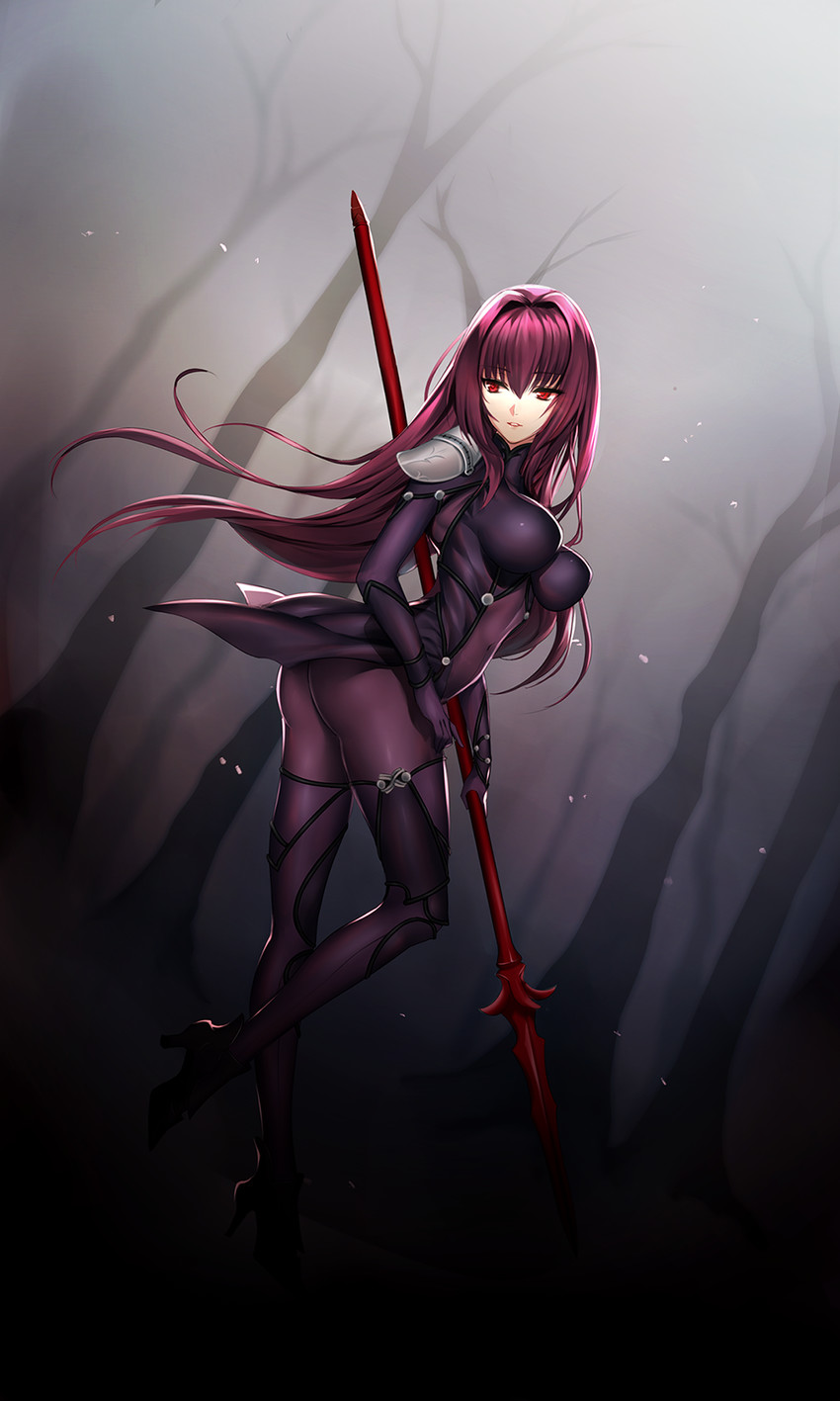 scathach (fate and 1 more) drawn by mallizmora
