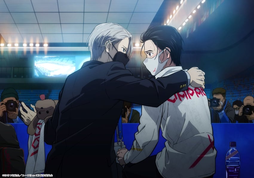 katsuki yuuri and viktor nikiforov (yuri!!! on ice) drawn by hiramatsu_tadashi