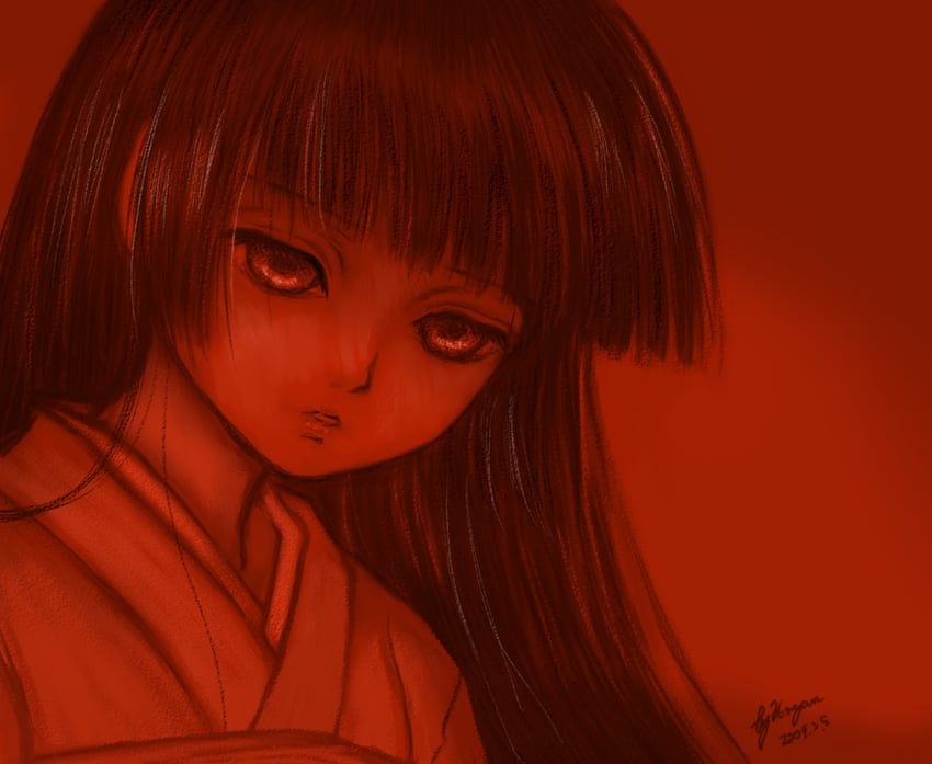 enma ai (jigoku shoujo) drawn by keinyan