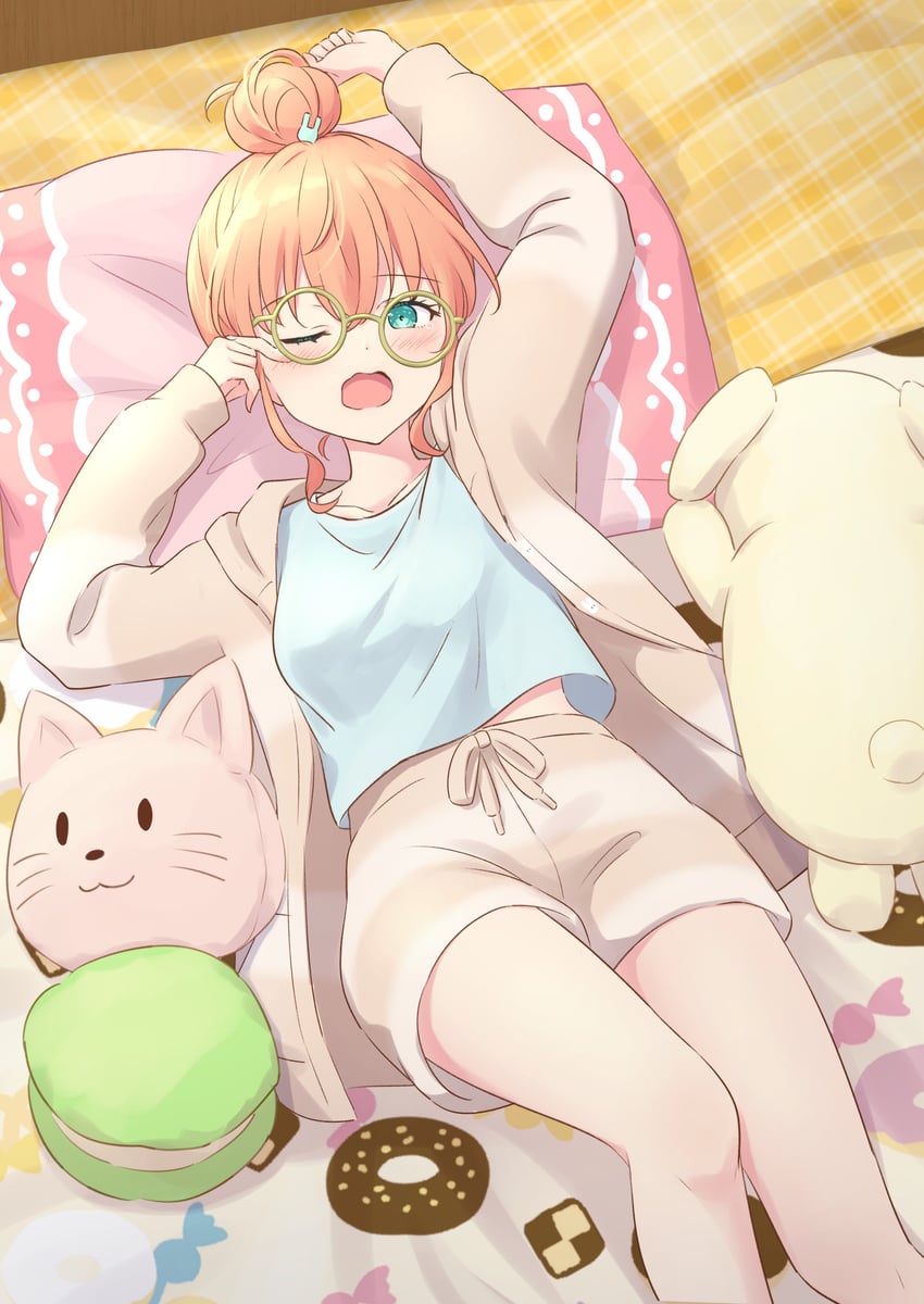 hinoshita kaho (love live! and 1 more) drawn by hanazora_satsuki
