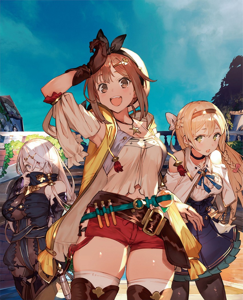 reisalin stout, klaudia valentz, and lila decyrus (atelier and 2 more) drawn by toridamono