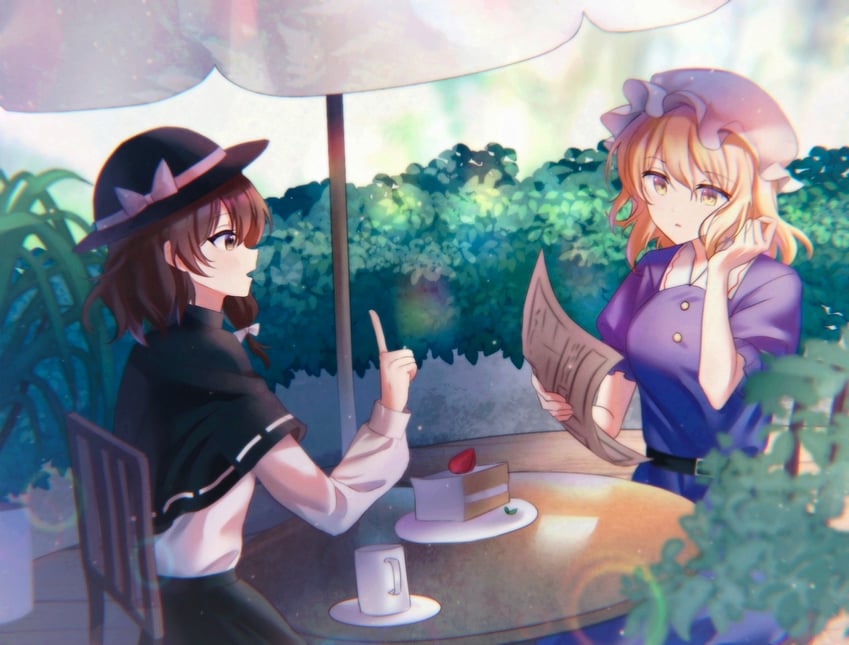 usami renko and maribel hearn (touhou and 1 more) drawn by hakubo_(usgr_0)