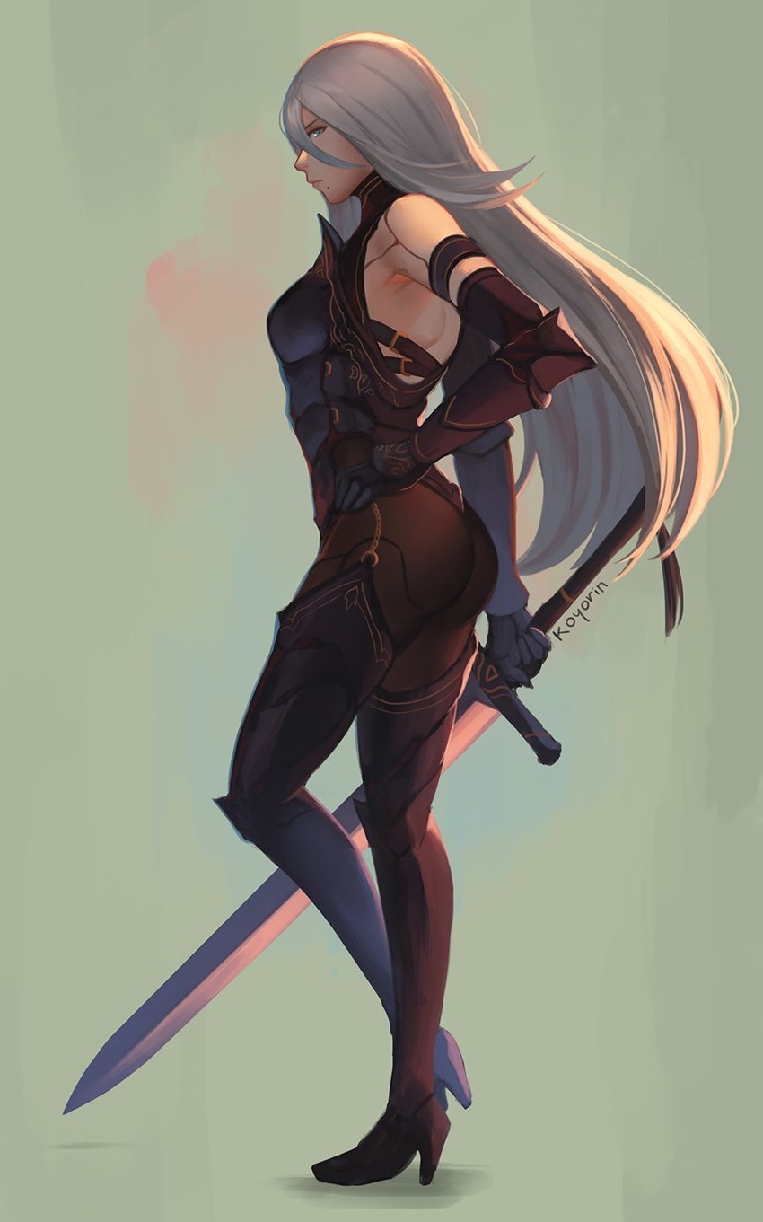 a2 (nier and 1 more) drawn by koyorin