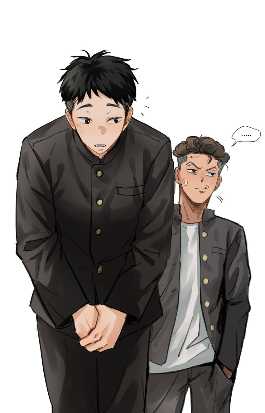 miyagi ryouta and yasuda yasuharu (slam dunk) drawn by beaker_pour