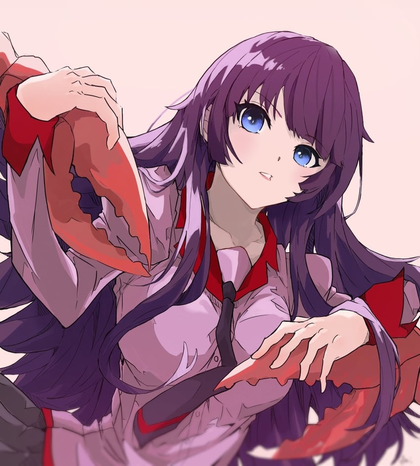 senjougahara hitagi (monogatari and 1 more) drawn by fumi7800