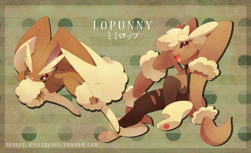 lopunny and mega lopunny (pokemon and 1 more) drawn by yajuuraku