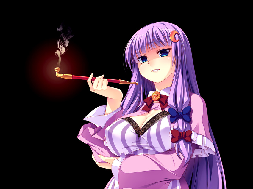 patchouli knowledge and taisa (touhou and 1 more) drawn by ketsushi
