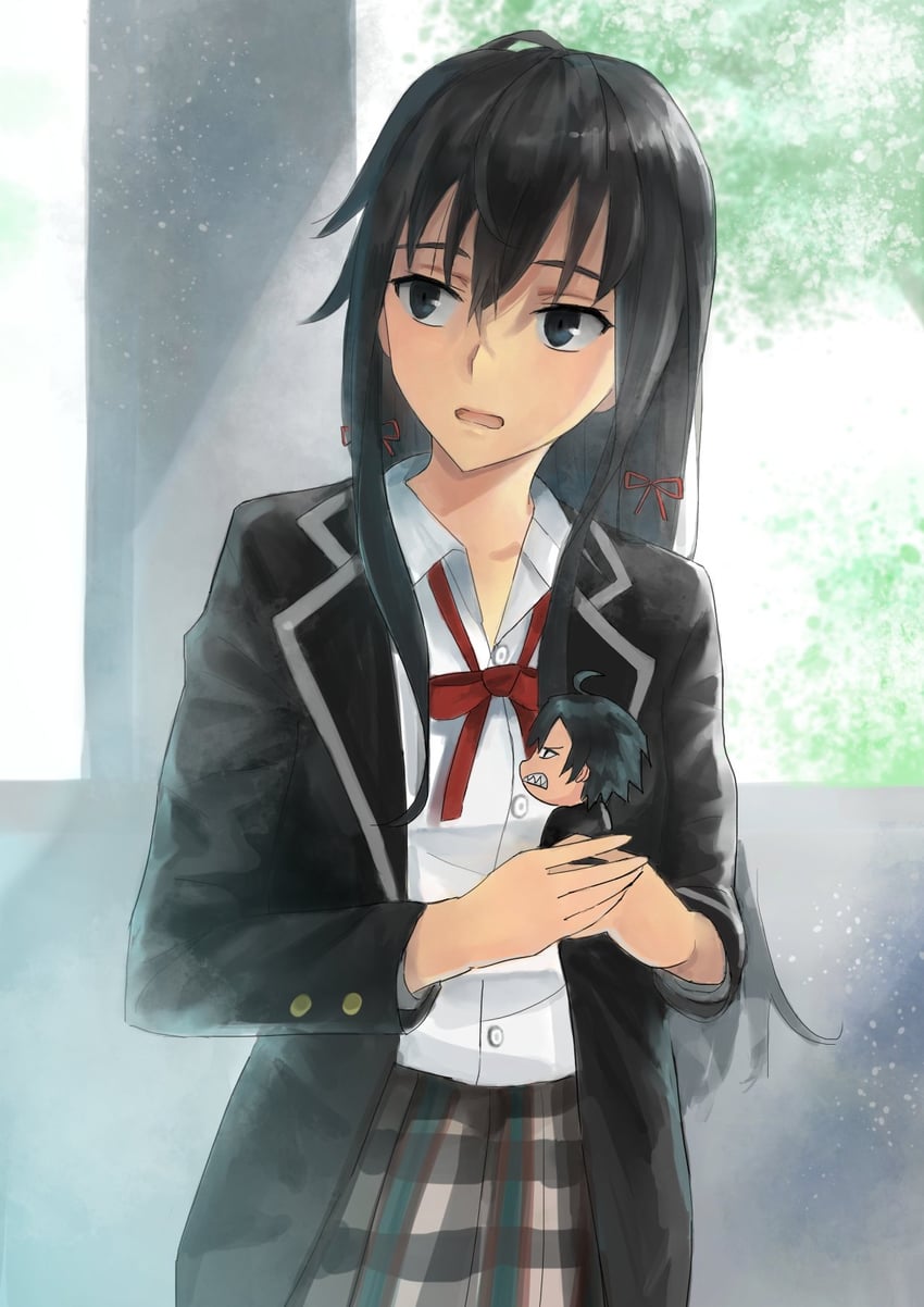 yukinoshita yukino and hikigaya hachiman (yahari ore no seishun lovecome wa machigatteiru.) drawn by reiquant