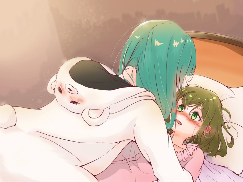 yuna and fina (kuma kuma kuma bear) drawn by tengaku_kinshu