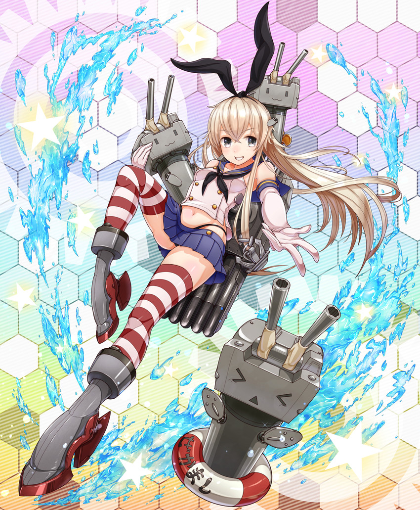 shimakaze and rensouhou-chan (kantai collection) drawn by kt._(kaisou-notagui)