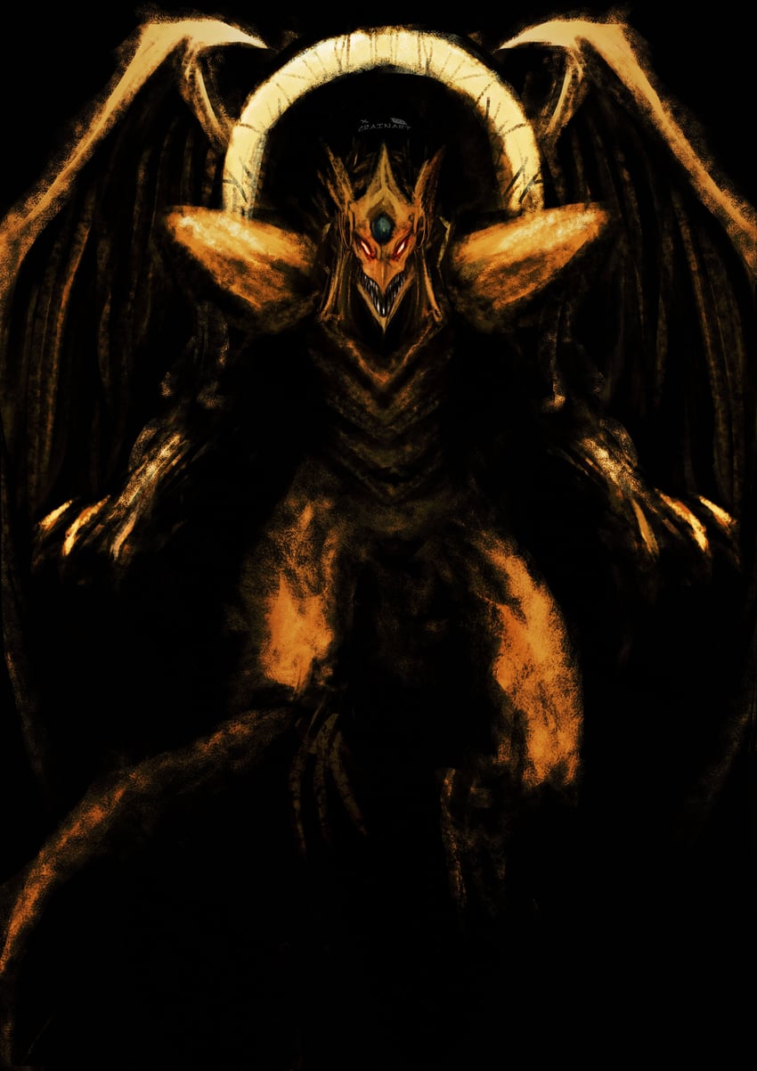 the winged dragon of ra (yu-gi-oh!) drawn by crain1art