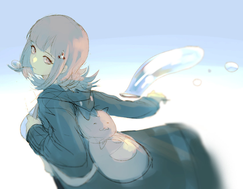 nanami chiaki (danganronpa and 2 more) drawn by kokutan_kitsunen