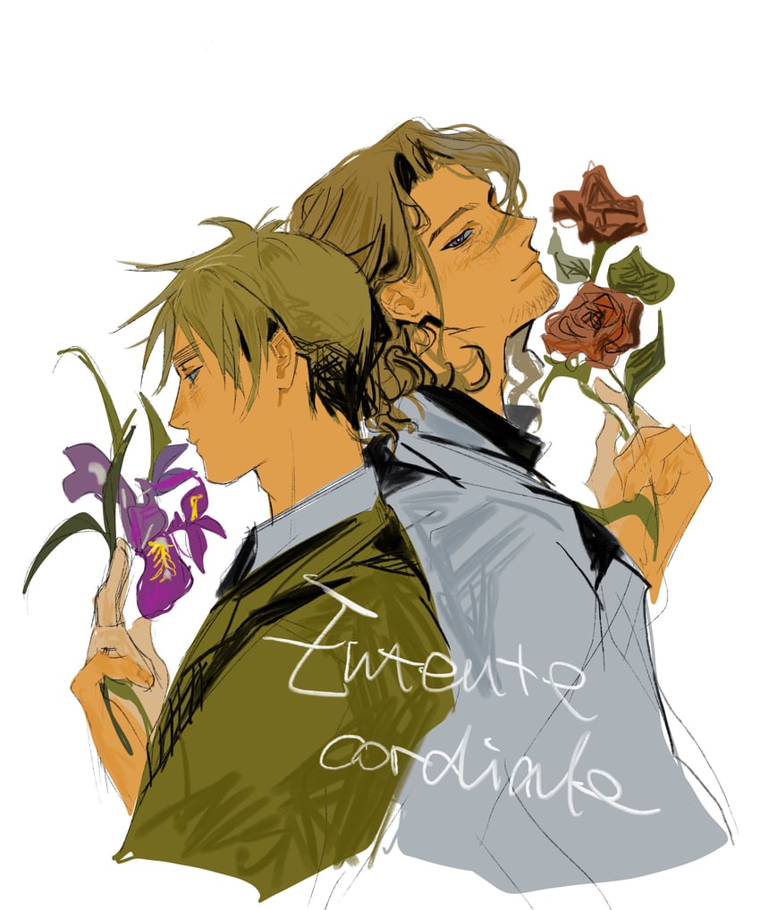 united kingdom and france (axis powers hetalia) drawn by pixels_(penelopejo18155)