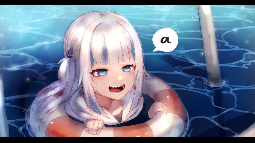 gawr gura (hololive and 1 more) drawn by shiburingaru