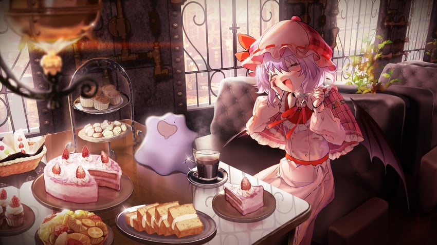 remilia scarlet and ditto (touhou and 1 more) drawn by lalu_(pixiv3307500)