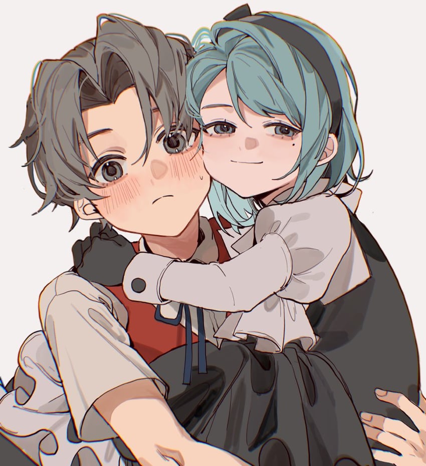 miles edgeworth and franziska von karma (ace attorney) drawn by kkkitsch41
