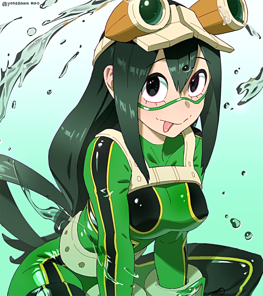 asui tsuyu (boku no hero academia) drawn by yonezawa_mao
