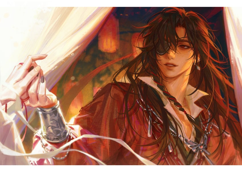 xie lian and hua cheng (tianguan cifu) drawn by zero_q_0q