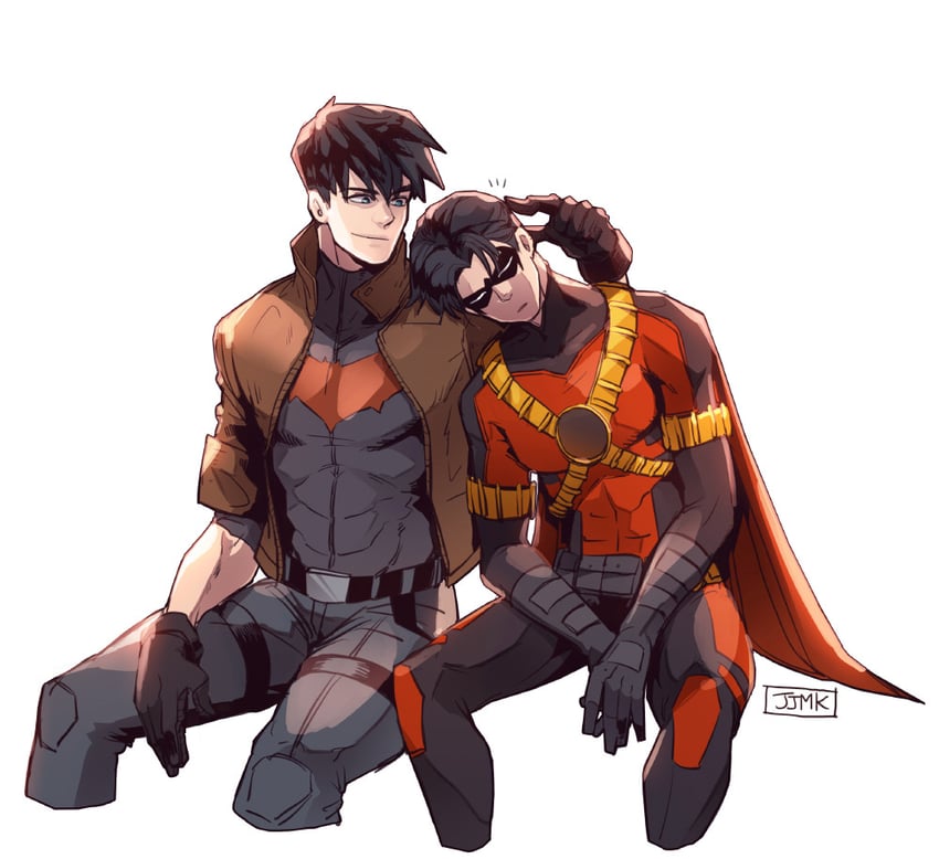 jason todd and red robin (dc comics and 1 more) drawn by jjmk-jjmk
