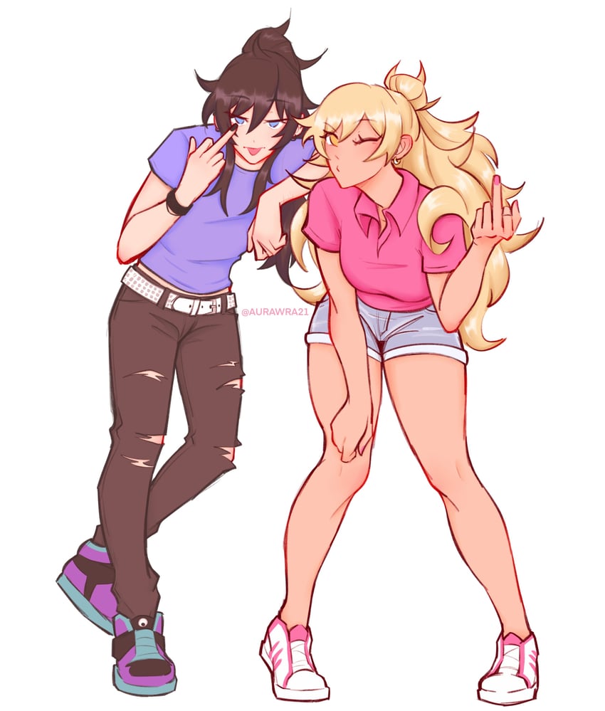 nicole and jecka (class of 09) drawn by aurora_(aurawra21)