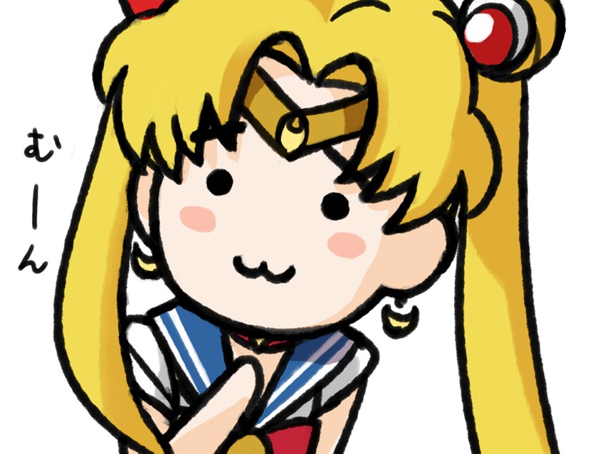tsukino usagi and sailor moon (bishoujo senshi sailor moon and 1 more) drawn by eretto